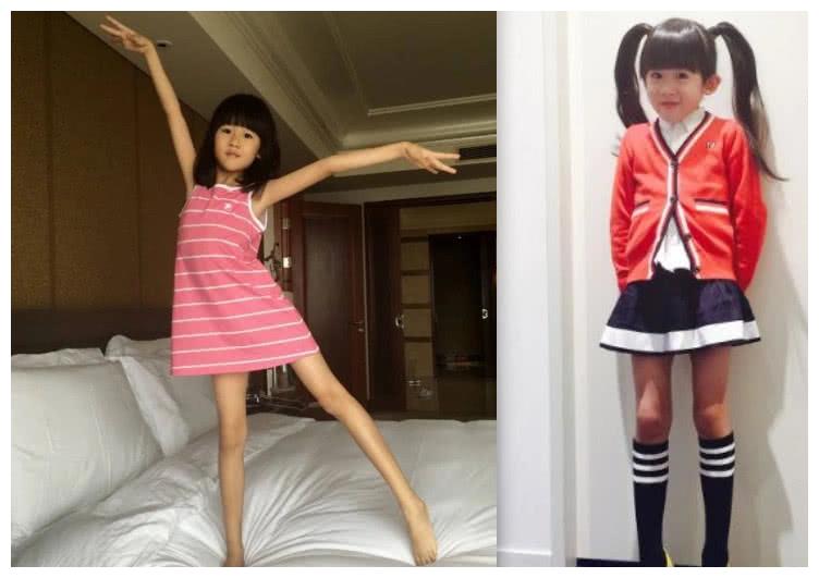 原本以为森碟和贝儿的腿已经够长了看到这位童星后腿精本精