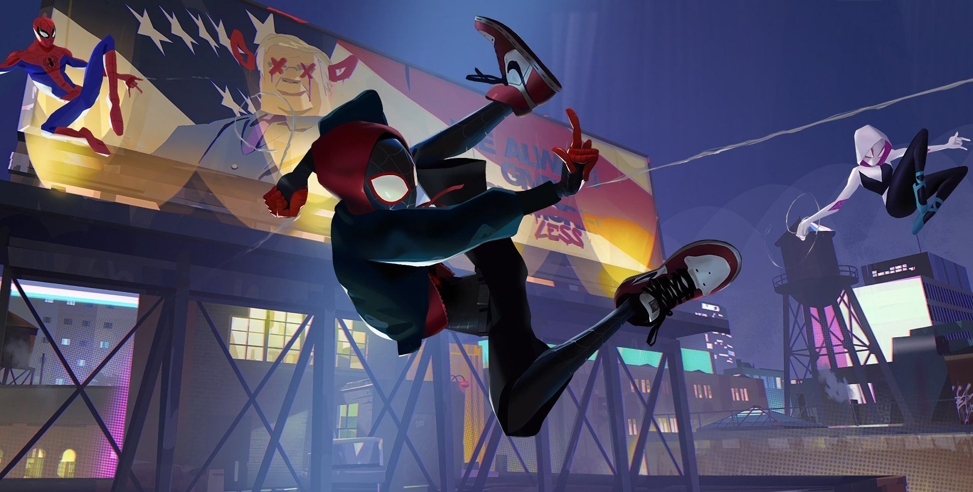 《蜘蛛侠:平行宇宙》最新一组超清壁纸,简直美的无话可说