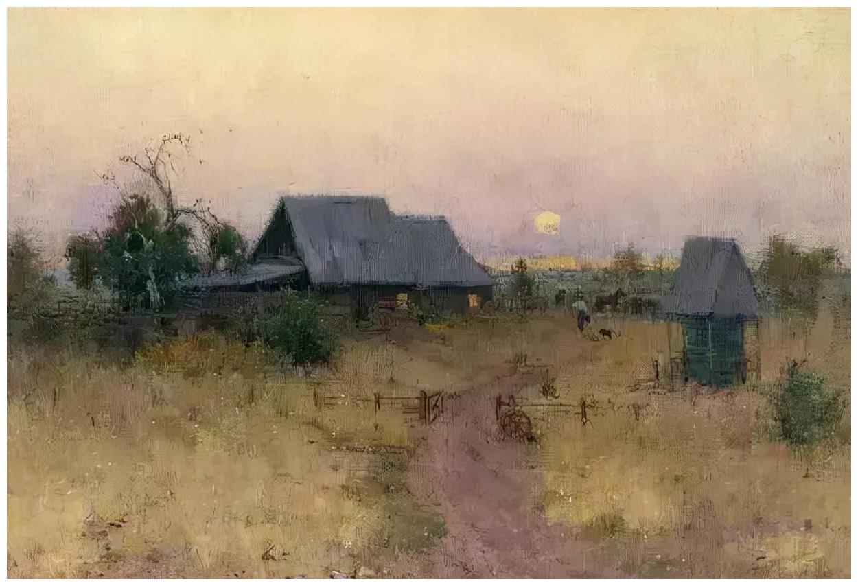 著名油画家杨鸣山的风景写生作品,净化心灵!__财经头条