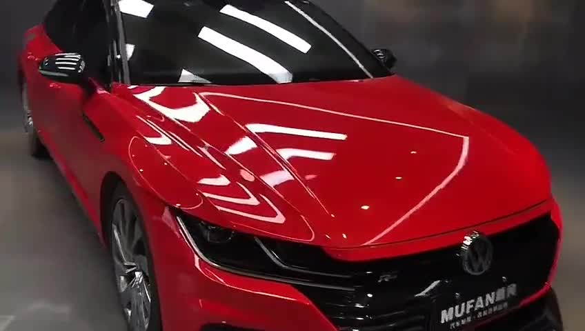 大众cc超亮水晶红完工改色