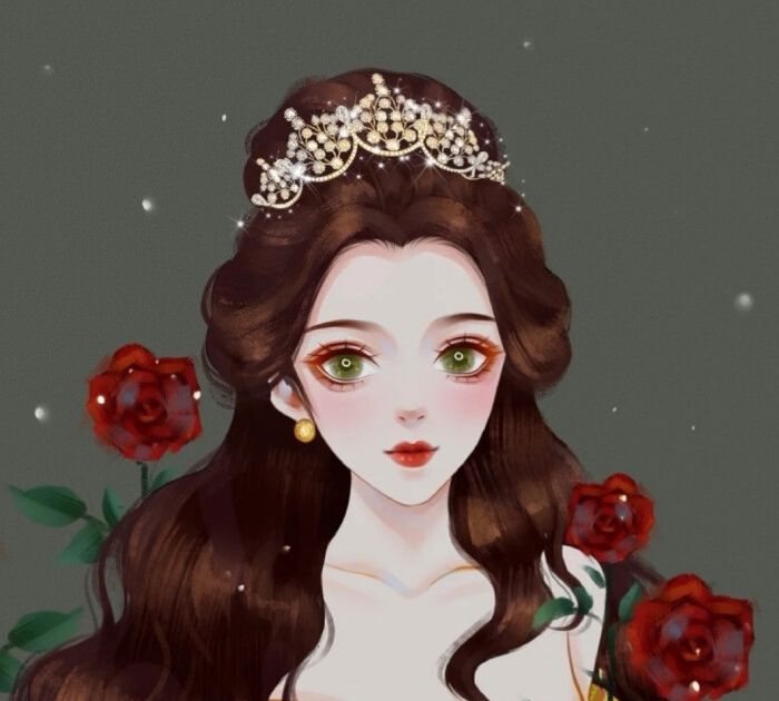 手绘精致的公主头像_高清图集_新浪网