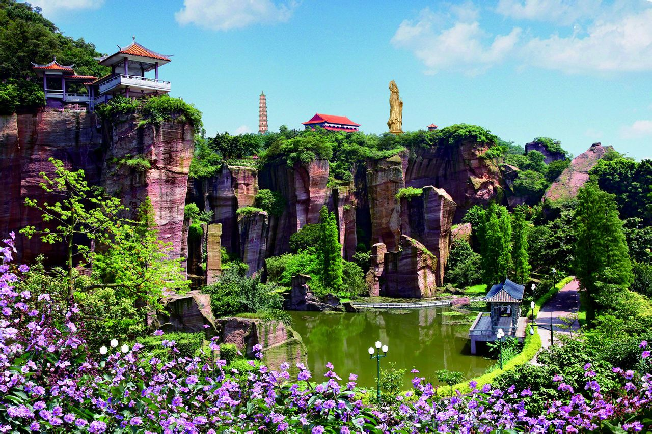 广州热门旅游景点莲花山旅游攻略低音号导游