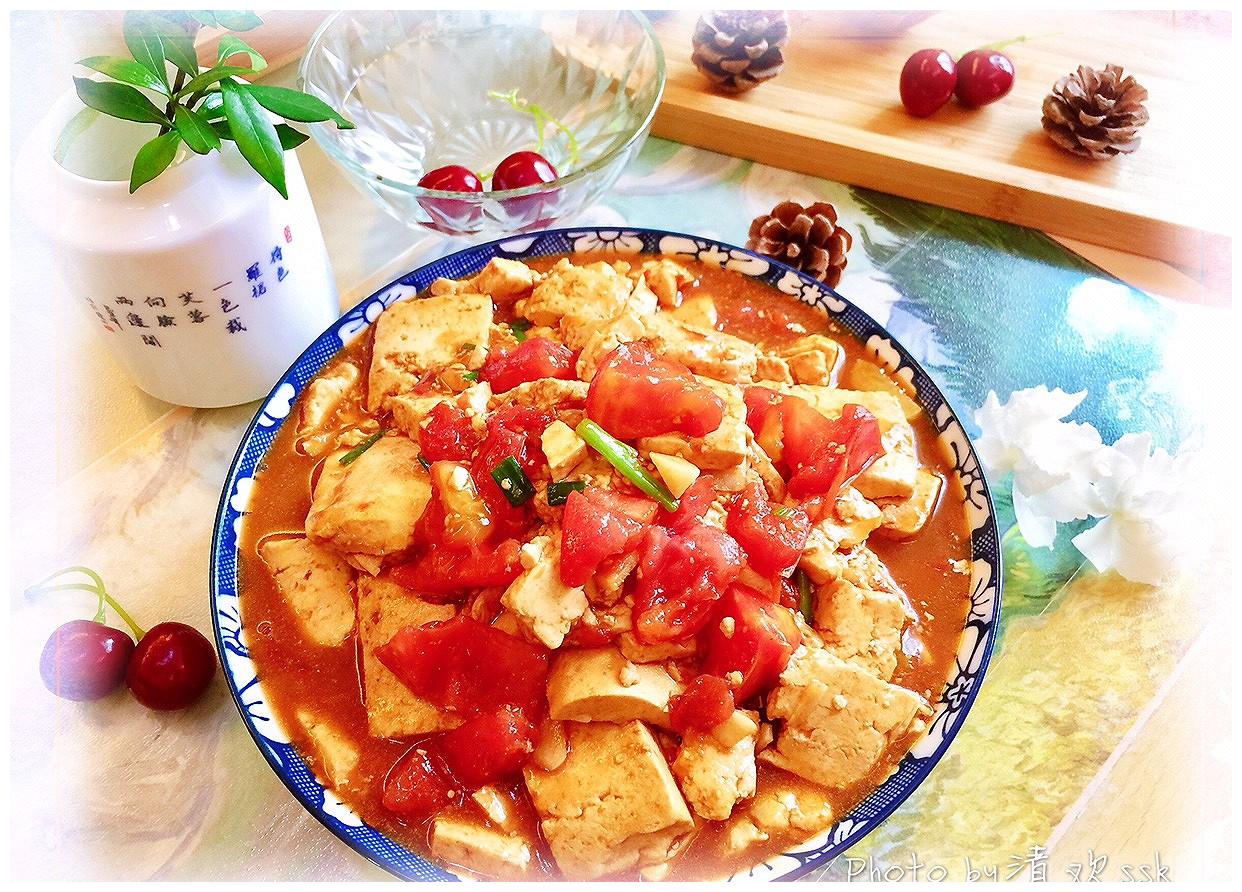 简单营养,比肉还香,吃了会上瘾的-番茄炒豆腐