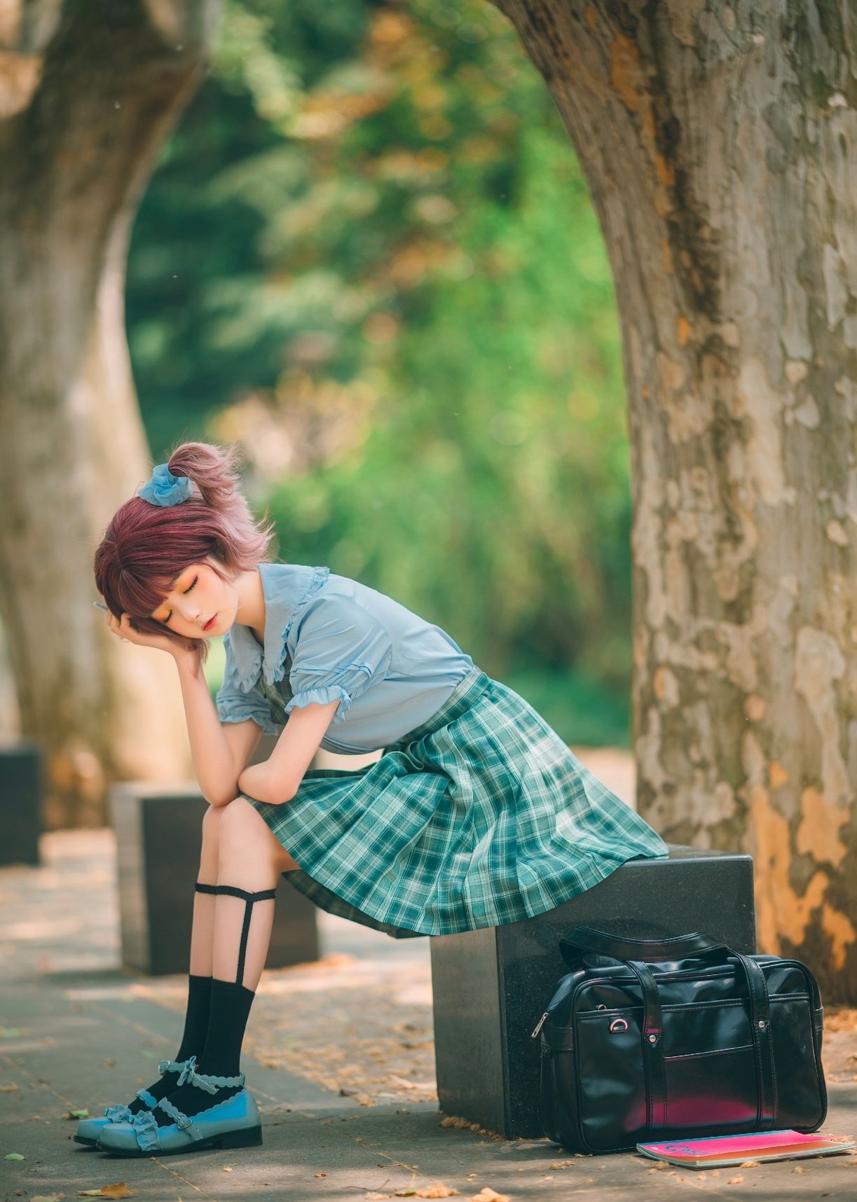 从漫画中走出的jk小姐姐,"放学后,可以一起做作业吗?