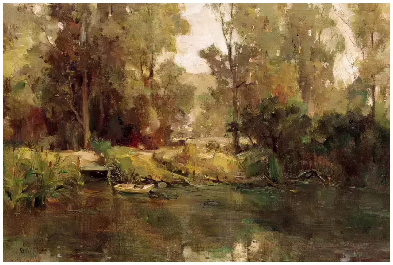 著名油画家杨鸣山的风景写生作品,净化心灵!__财经头条