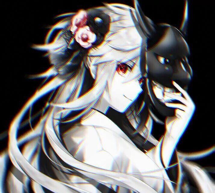 暗黑风格黑白女生动漫头像_高清图集_新浪网