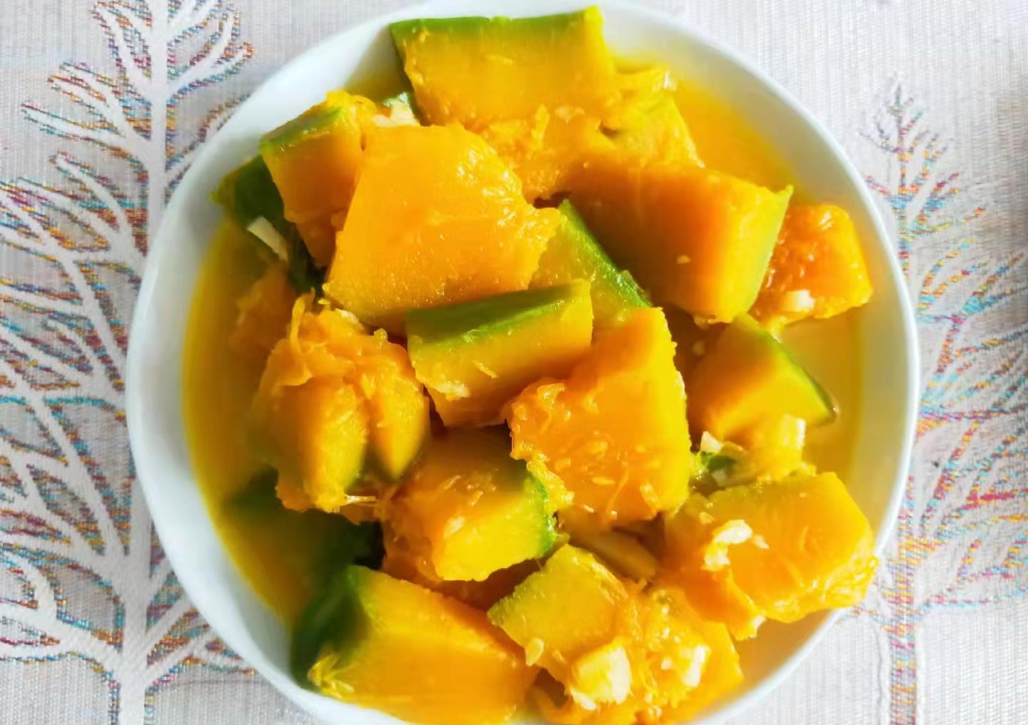 父母看家菜蒜蓉炒南瓜