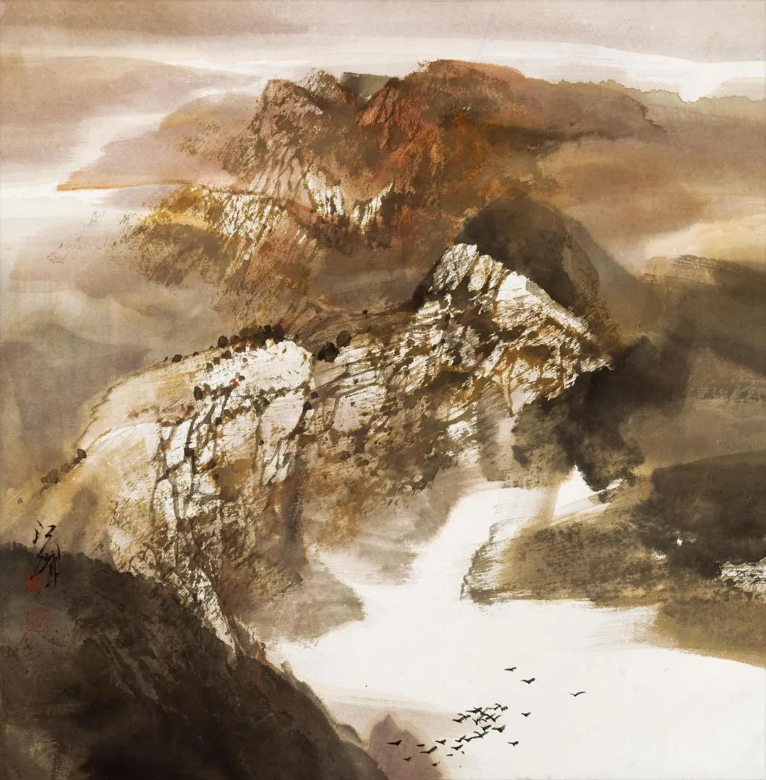 大江无尽施江城山水画作品展