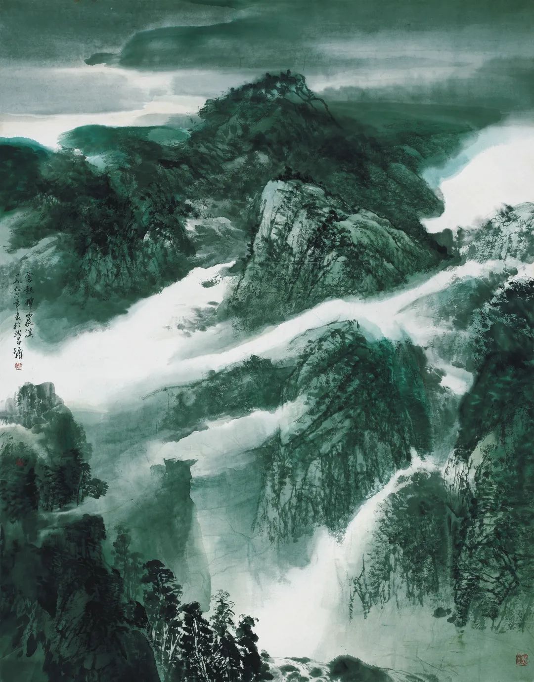 大江无尽施江城山水画作品展