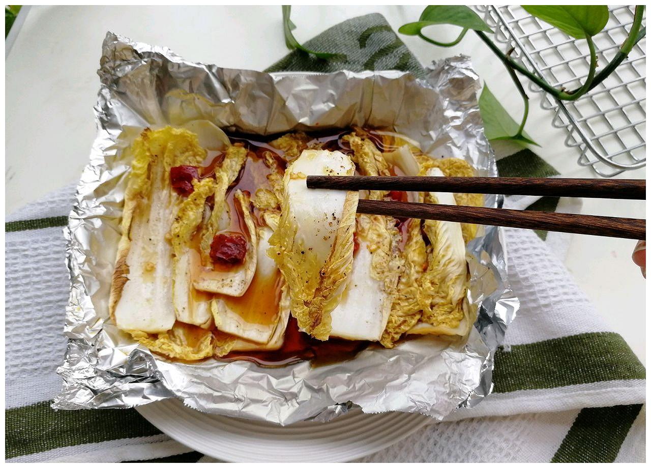 锡纸娃娃菜的做法