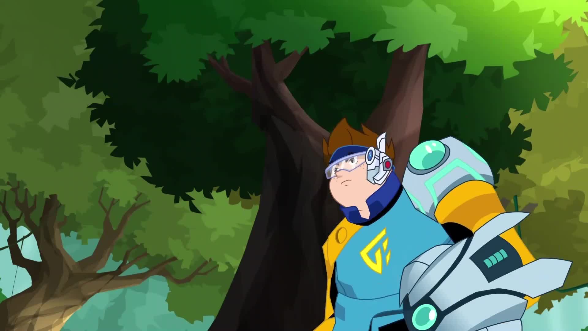 兽王争锋:大彭技术不精,差点从岩火岛上摔下来,太惊险了