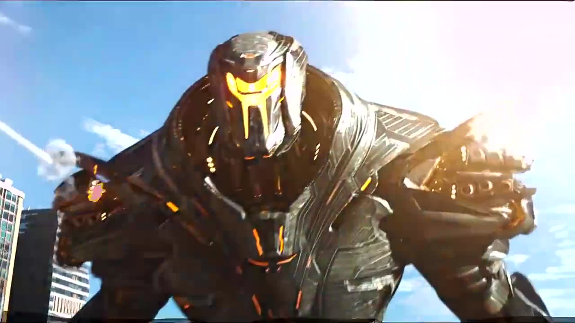 黑曜石机甲出场的压迫感!