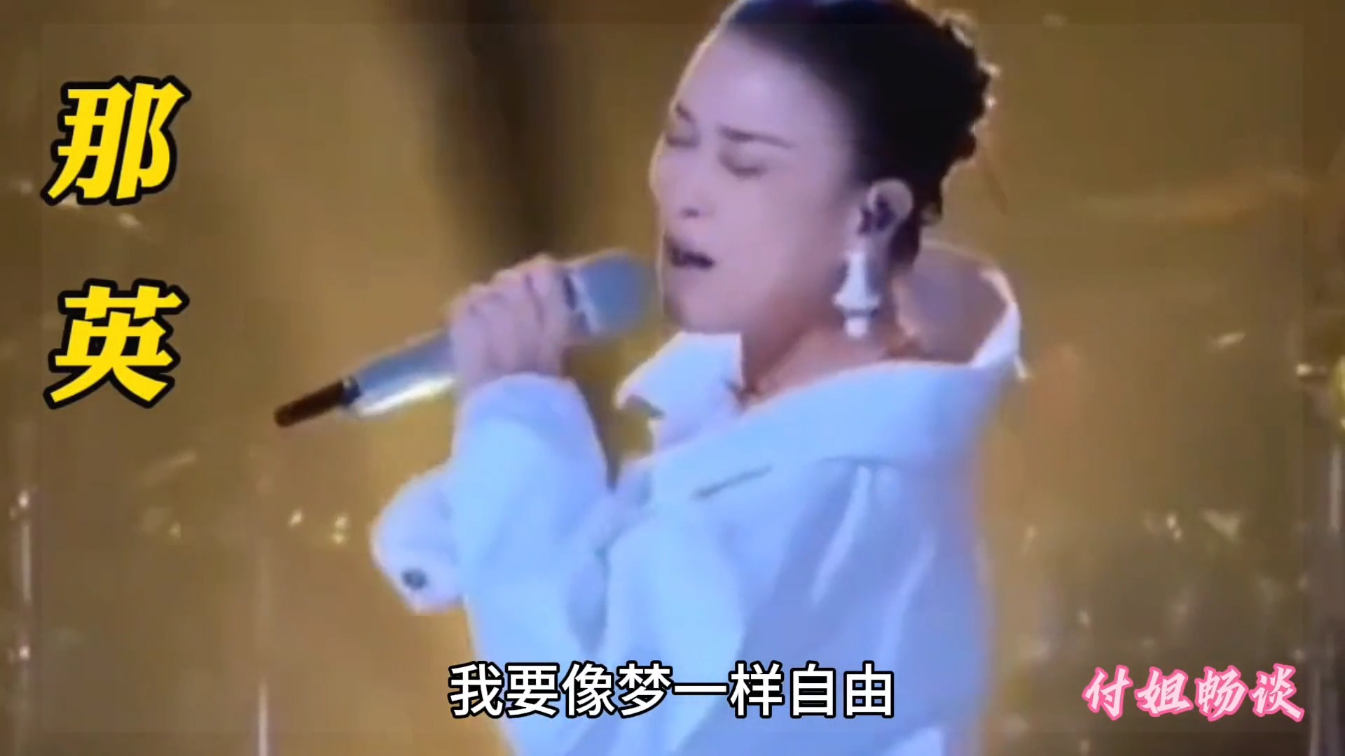 那英像梦一样自由唱的太捧