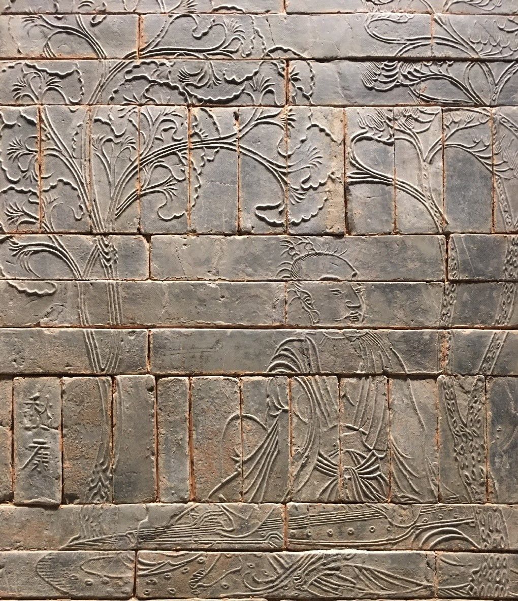 竹林七贤和荣启期砖画,南京博物院上《国家宝藏》的文物