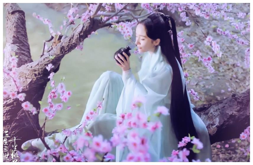 谢娜的白浅造型不比杨幂差,眼神高冷,比上神还上神呢!