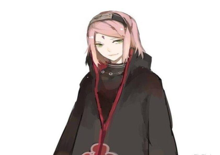 除了佐助的日常服,小樱穿上佐助晓组织的服装仍旧看不出任何身材优势.