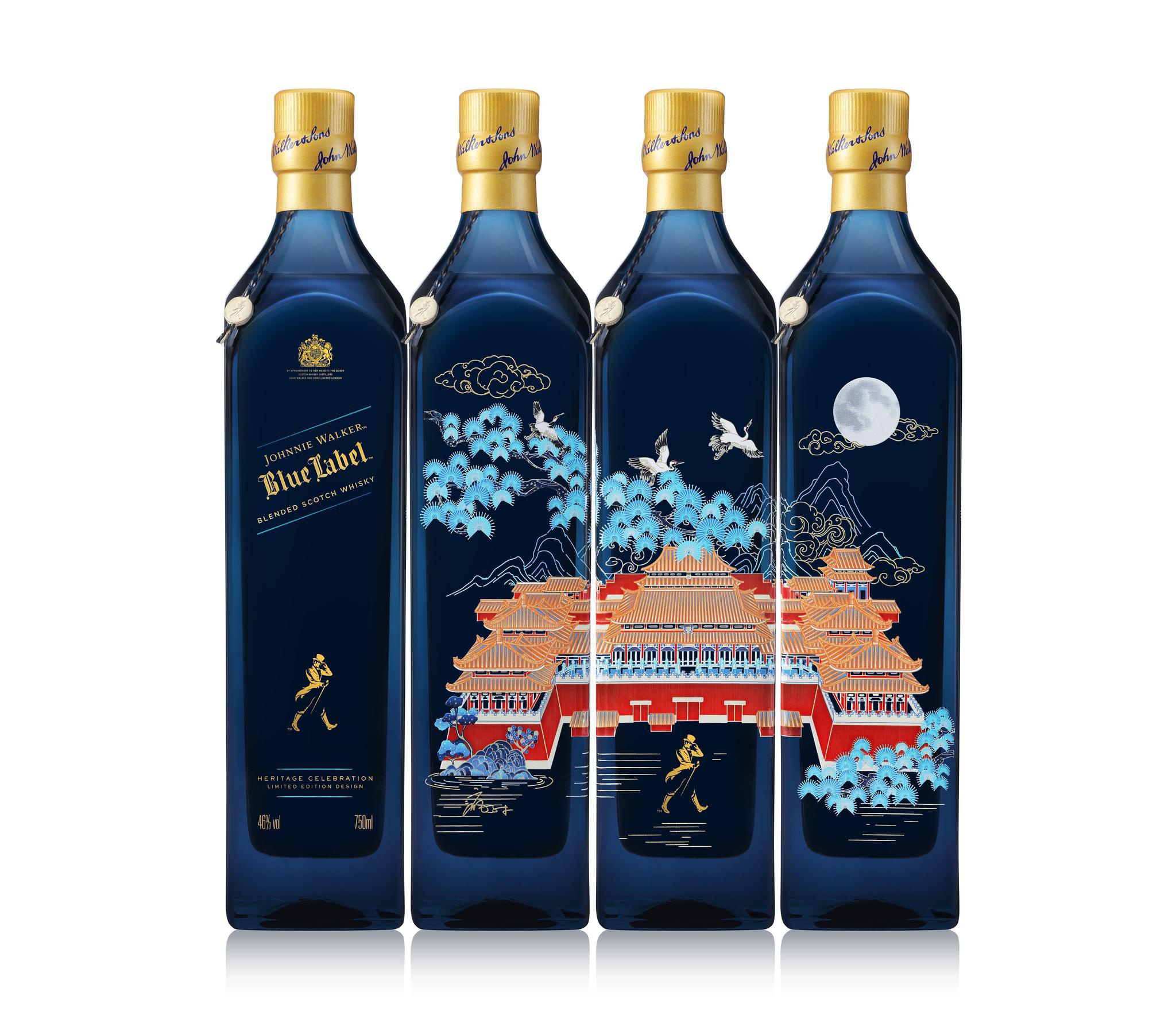 威士忌爱好者必藏的一套酒尊尼获加蓝牌为紫禁城600年献礼