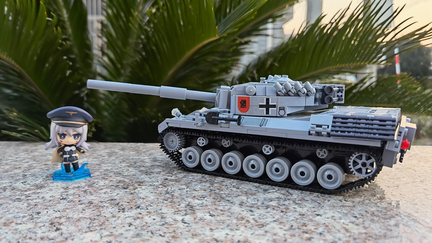 积木与游戏的联动cobi积木坦克世界联名款豹1评测