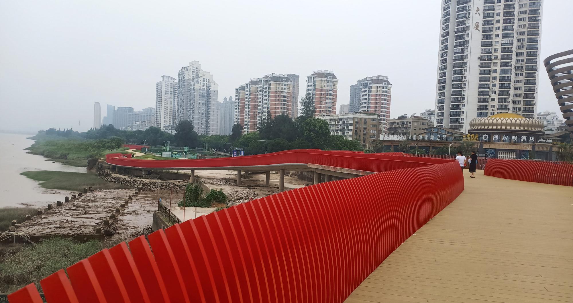 温州瓯北镇,有一座"红桥"漂亮西