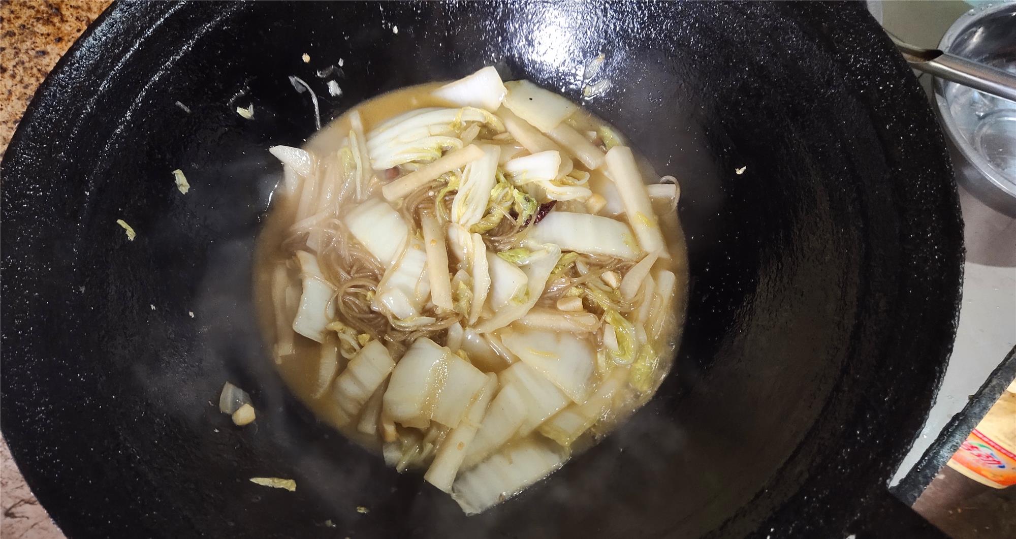 小方做的家庭版萝卜白菜炖粉条简单易学配馒头配米饭都好吃