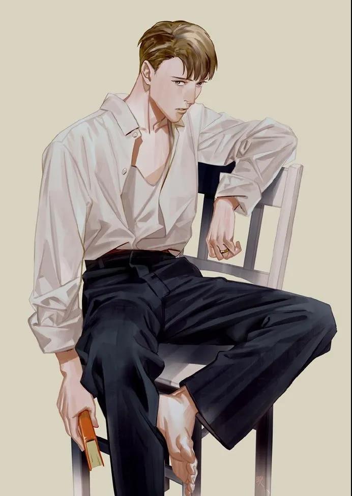 绘画素材制服控福音一组男士衬衣材质绘制参考