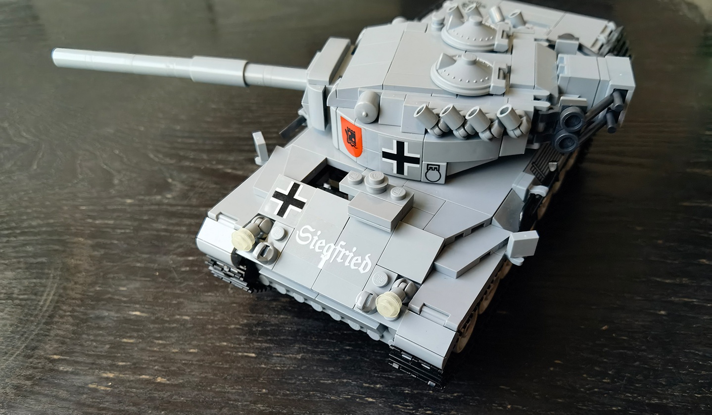 积木与游戏的联动cobi积木坦克世界联名款豹1评测