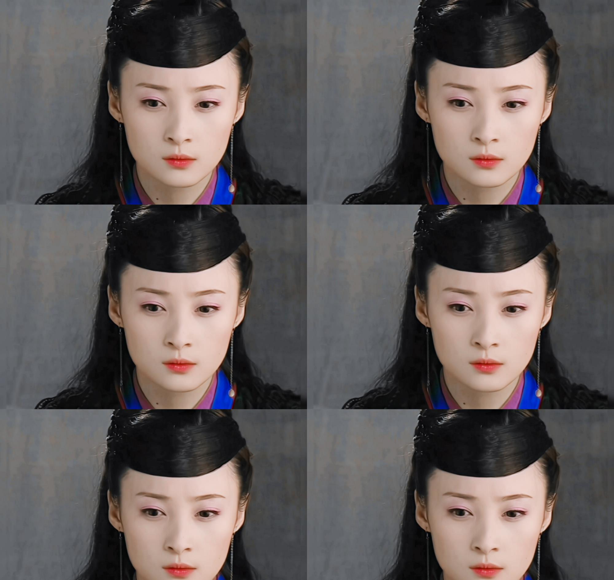 蒋勤勤的黑蝴蝶和穆念慈基本无发饰但还是美得惊人