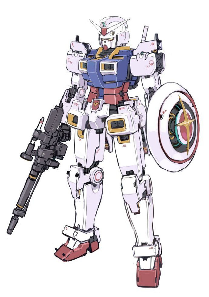 黑星红白高达插画合集,御寒厚装甲型陆战高达大家见过吗?