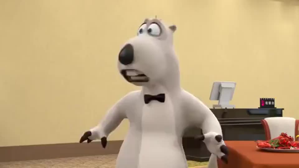 倒霉熊:真是太倒霉了,倒霉熊做得虾多放了辣椒,最后还害了自己