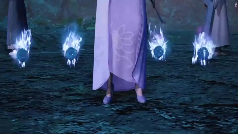 诗静依利用无根炎冲击洗髓境,画面堪比仙女下凡