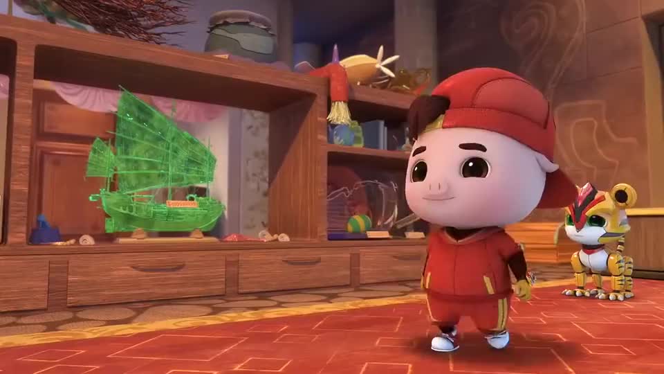 猪猪侠:有了这台电视机,你不用去超市,也能吃到各种好吃的!