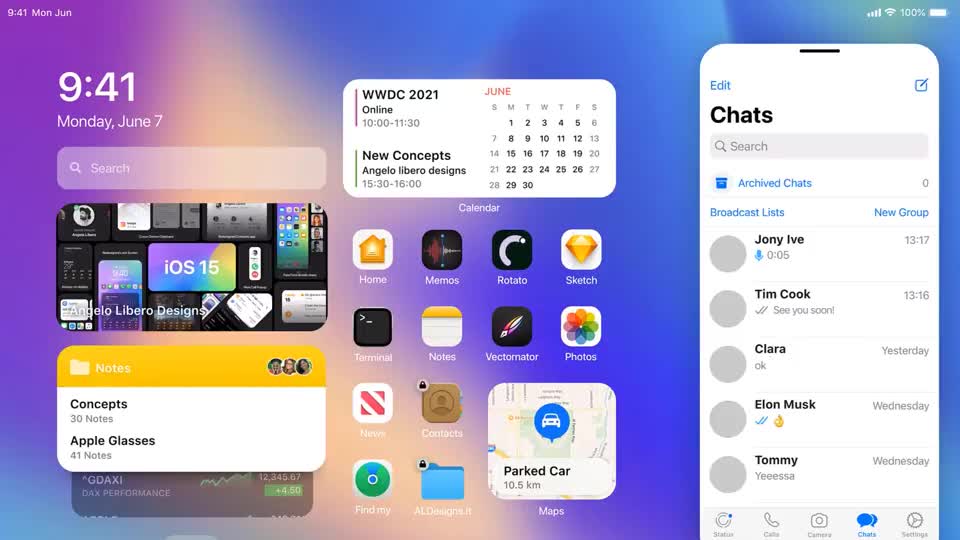 ipados 15 概念设计:多用户支持,全新控制中心,time machine