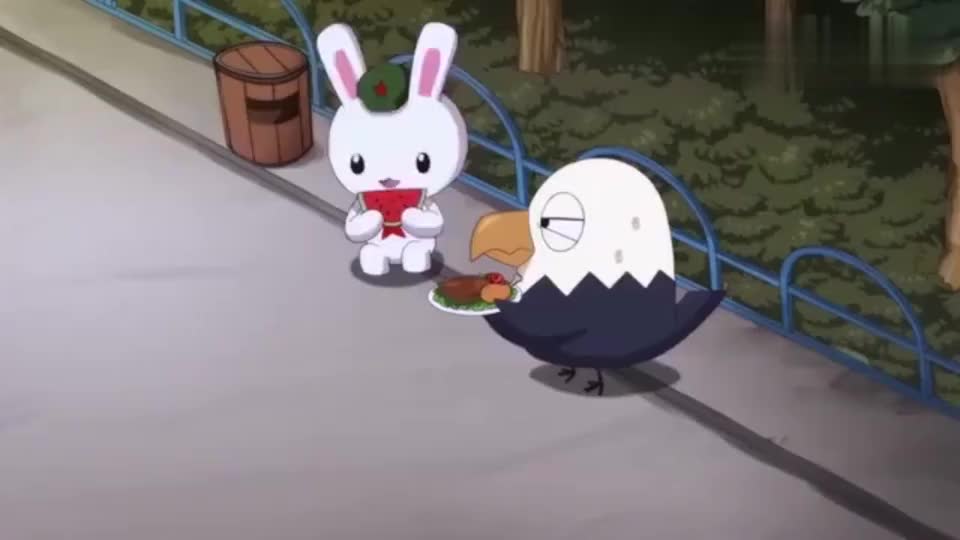 那年那兔那些事鹰酱真是坏透了欺负兔子家里穷拿着牛排逗他