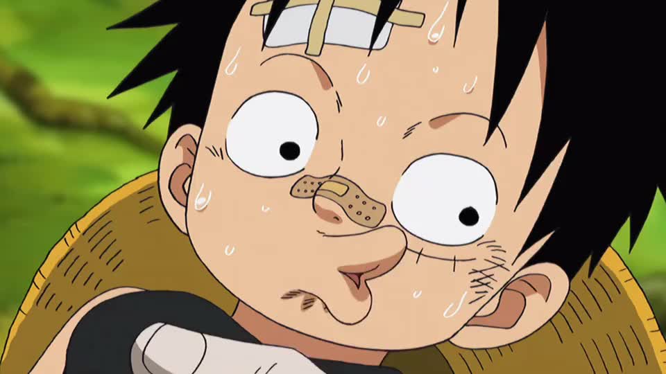 海贼王路飞小时候的快乐时光也可爱到没边了哟