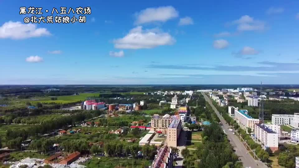 北大荒的鱼米水乡,八五八农场航拍