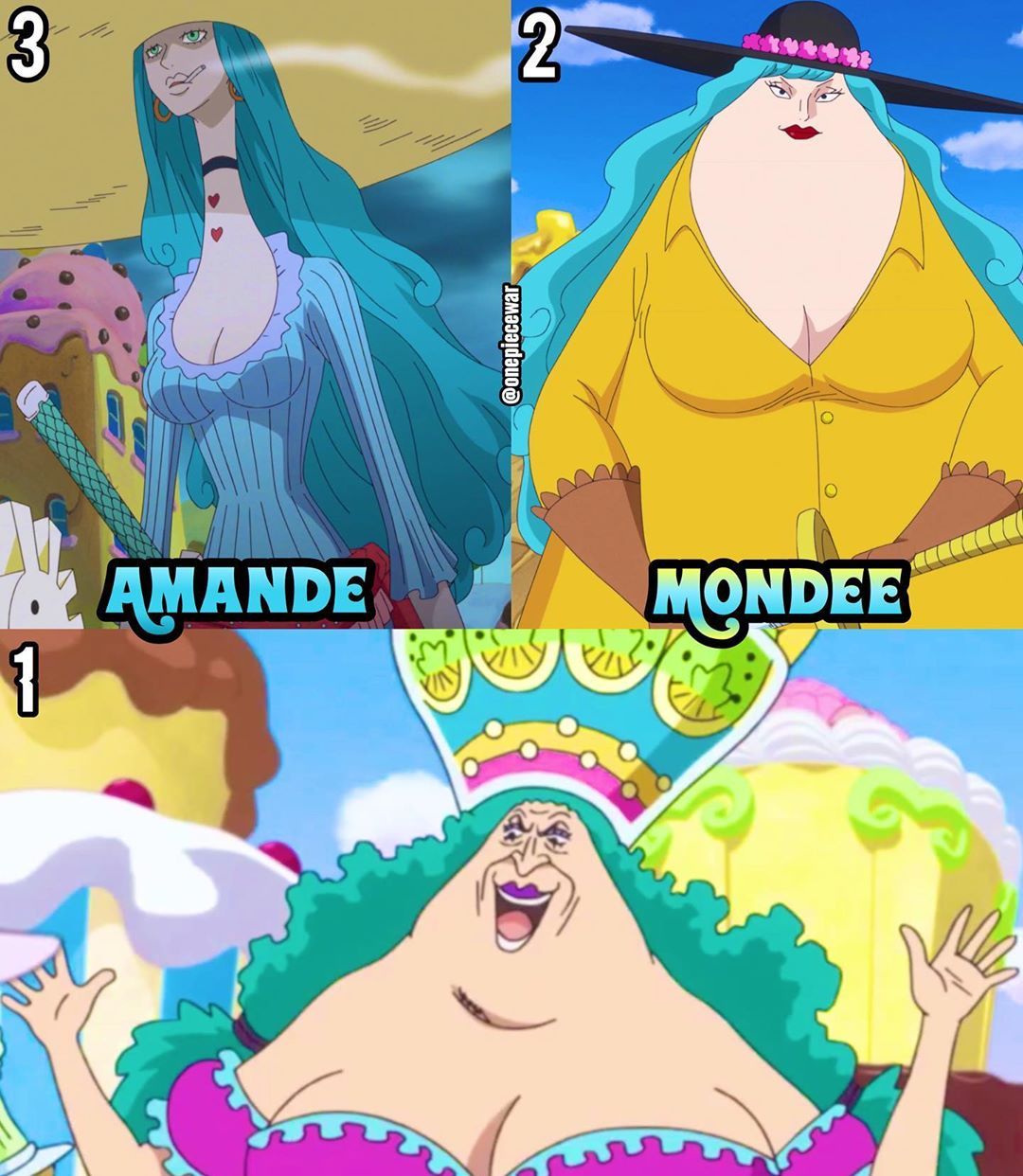 海贼王四皇大妈的女儿团所有手下都是自己的儿女