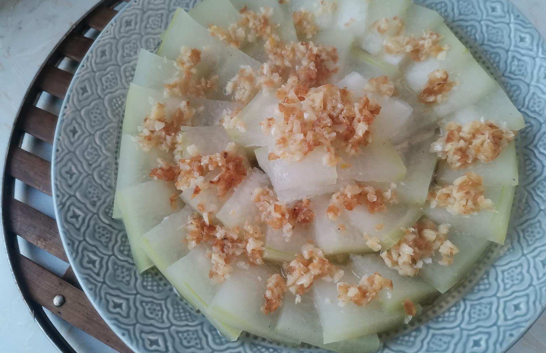 冬季,这才是冬瓜最好吃的做法,清淡味美颜值高,给肉都不换|冬瓜|蒜蓉