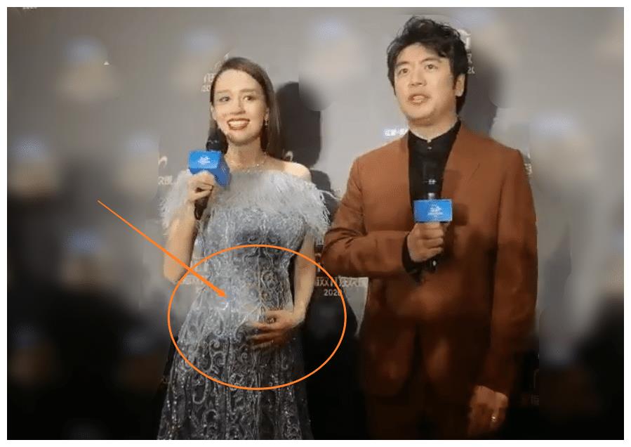 郎朗夫妇同框出席活动吉娜六个月孕肚明显怀孕后的腰身太抢镜