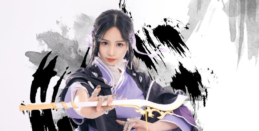 剑网3结庐在江湖朔雪花姐cos:人间四月芳菲尽,山寺桃花始盛开