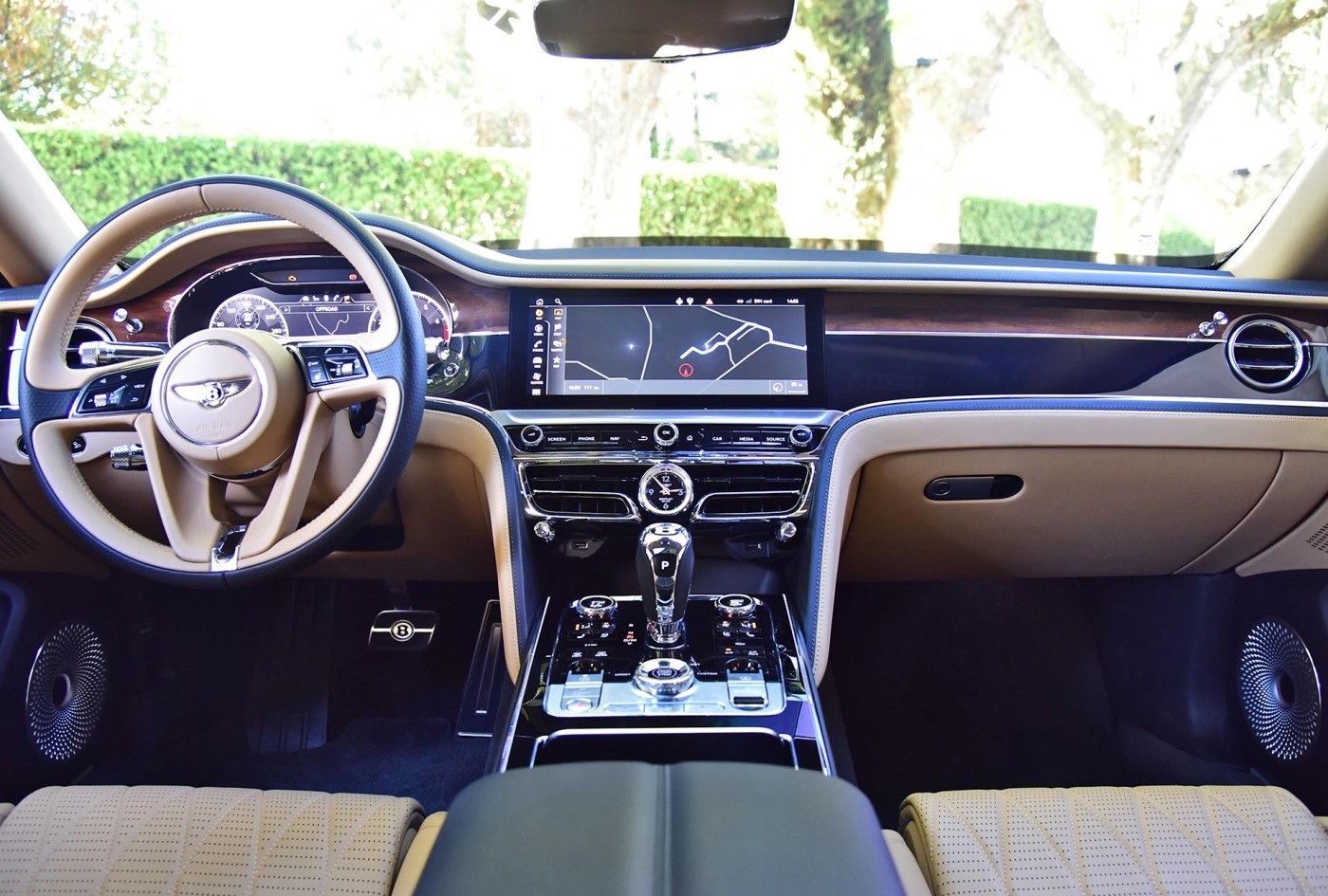 超豪华的宾利飞驰中控内饰