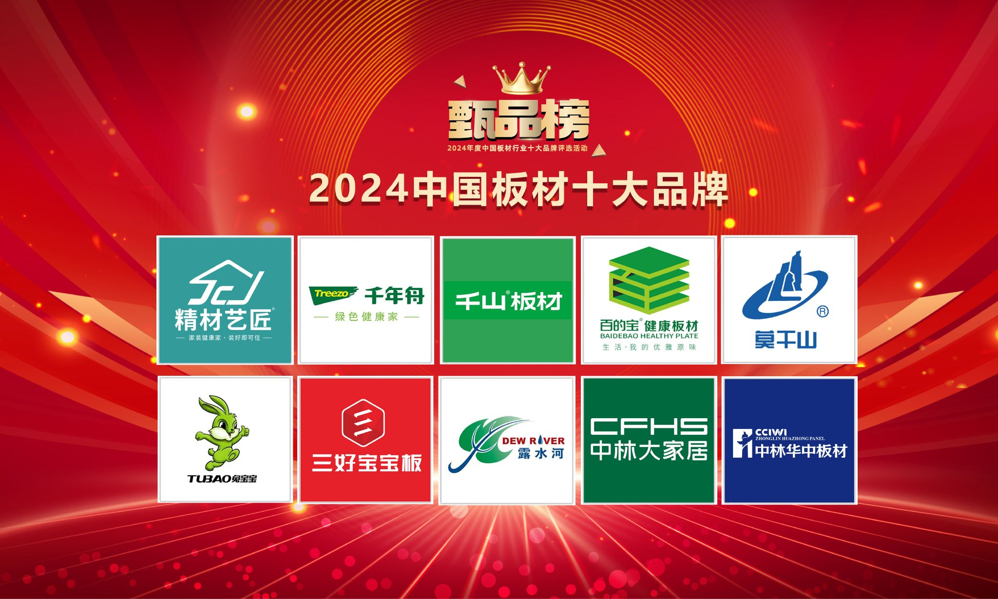 2024年板材十大品牌榜单公布