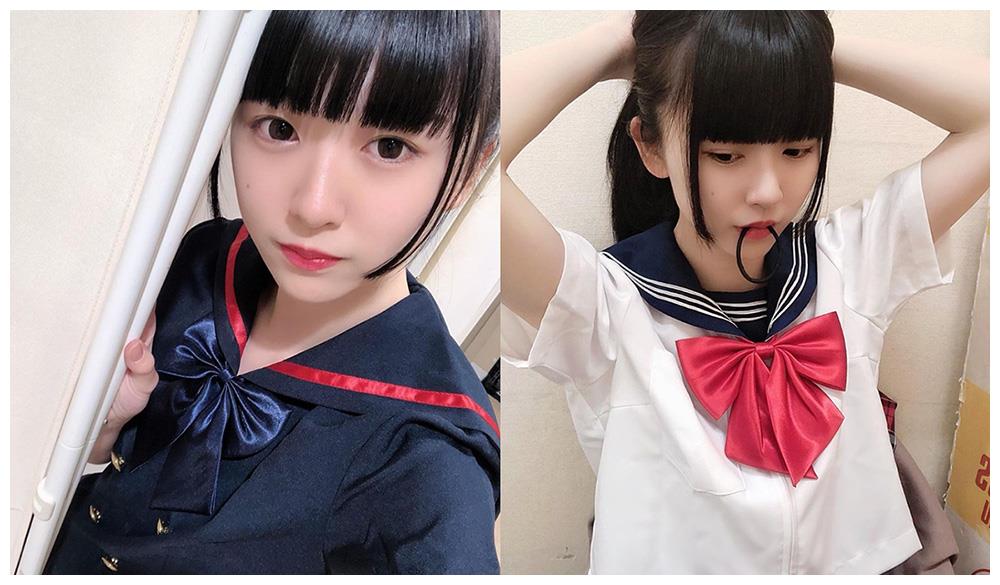 制服樱花妹桥本美樱低头超清纯,撩起的不是头发而是哥的心啊