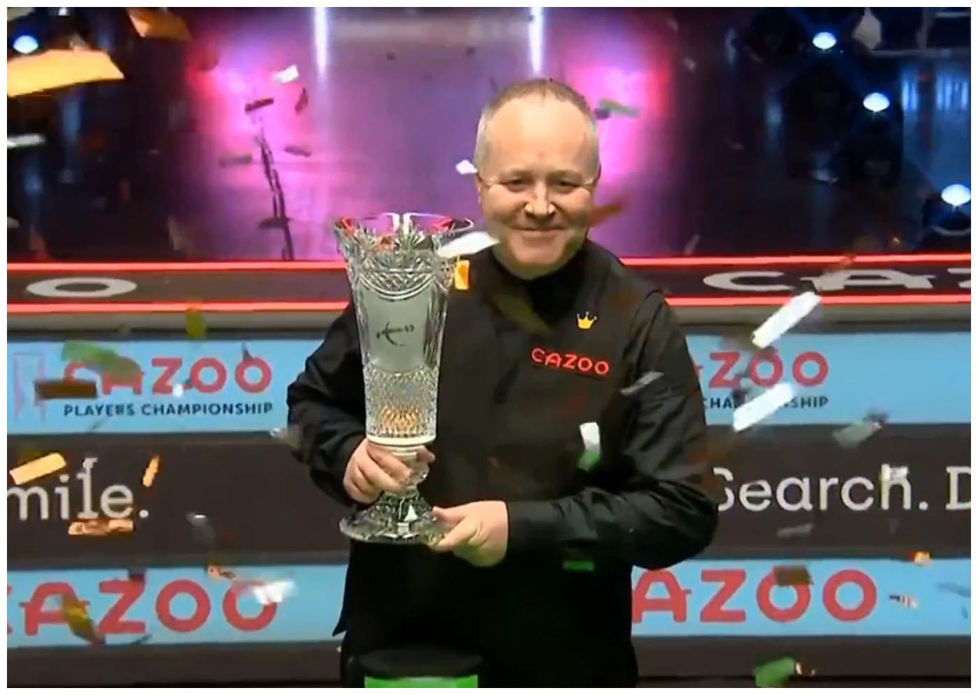 希金斯完美表现夺冠103击败奥沙利文成球员锦标赛第三位冠军