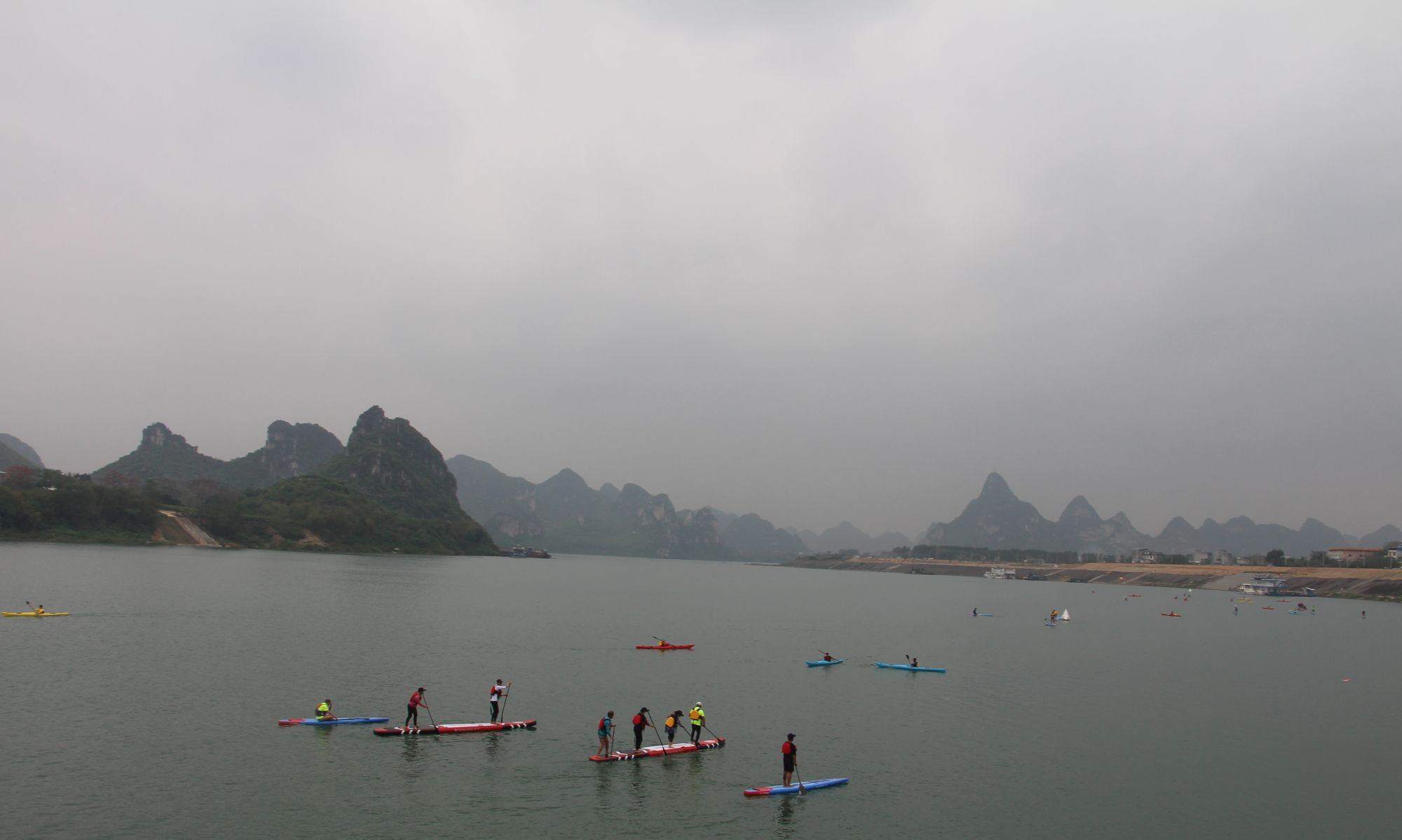 广西武宣:五马拦江河段好热闹,各路健儿训练忙_高清图集_新浪网