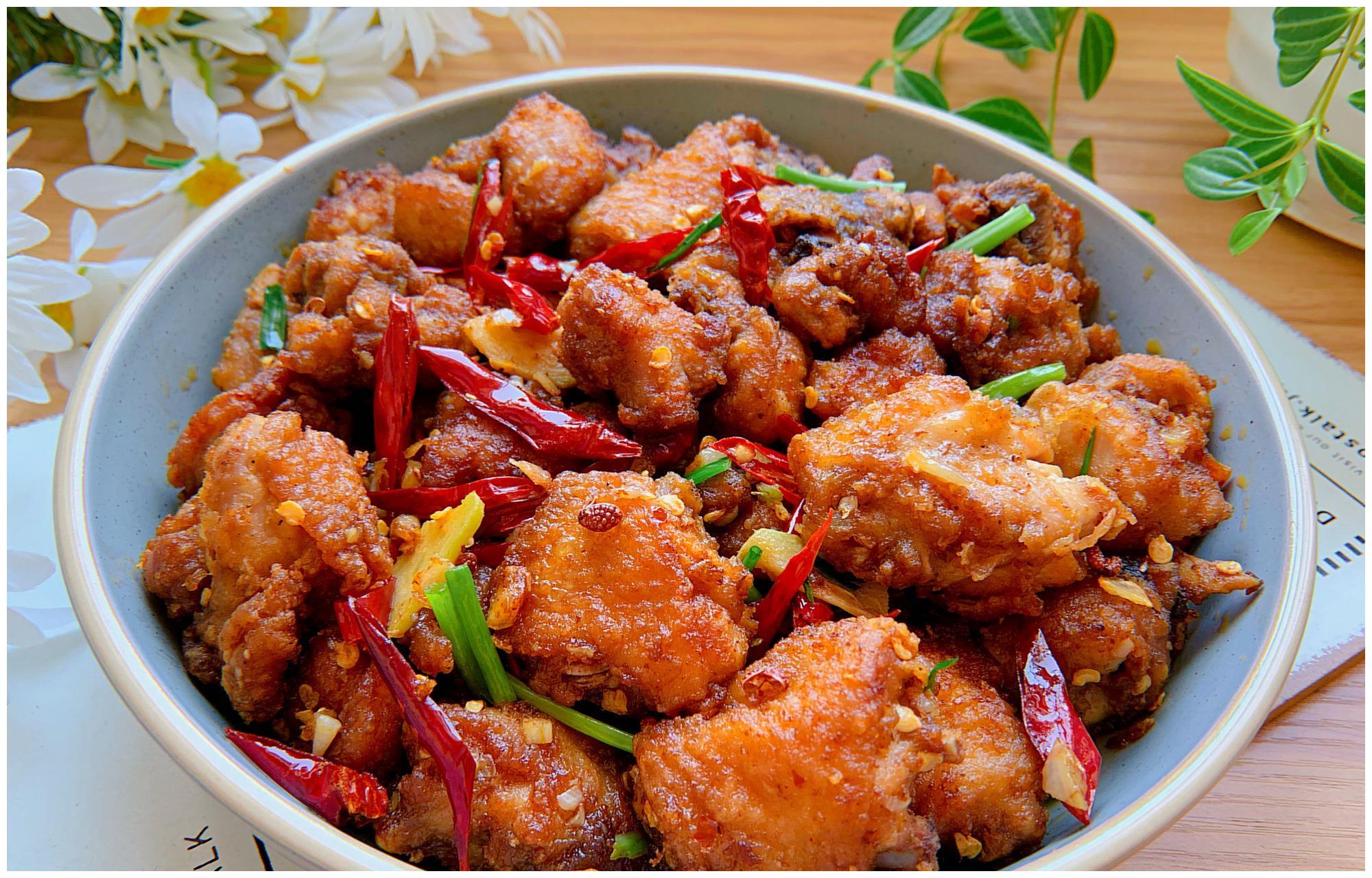 鸡块这样做,外焦里嫩,麻辣鲜香,下酒又下饭,上桌就光盘!
