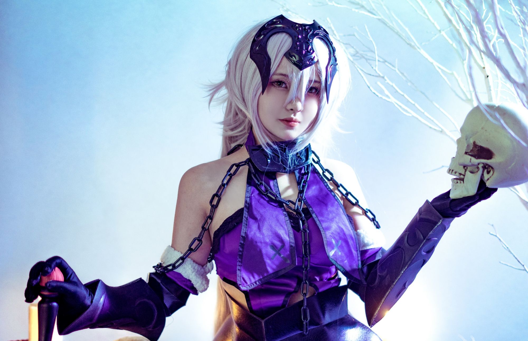 cosplay:与骷髅共舞的黑贞,希望大家会喜欢_高清图集_新浪网