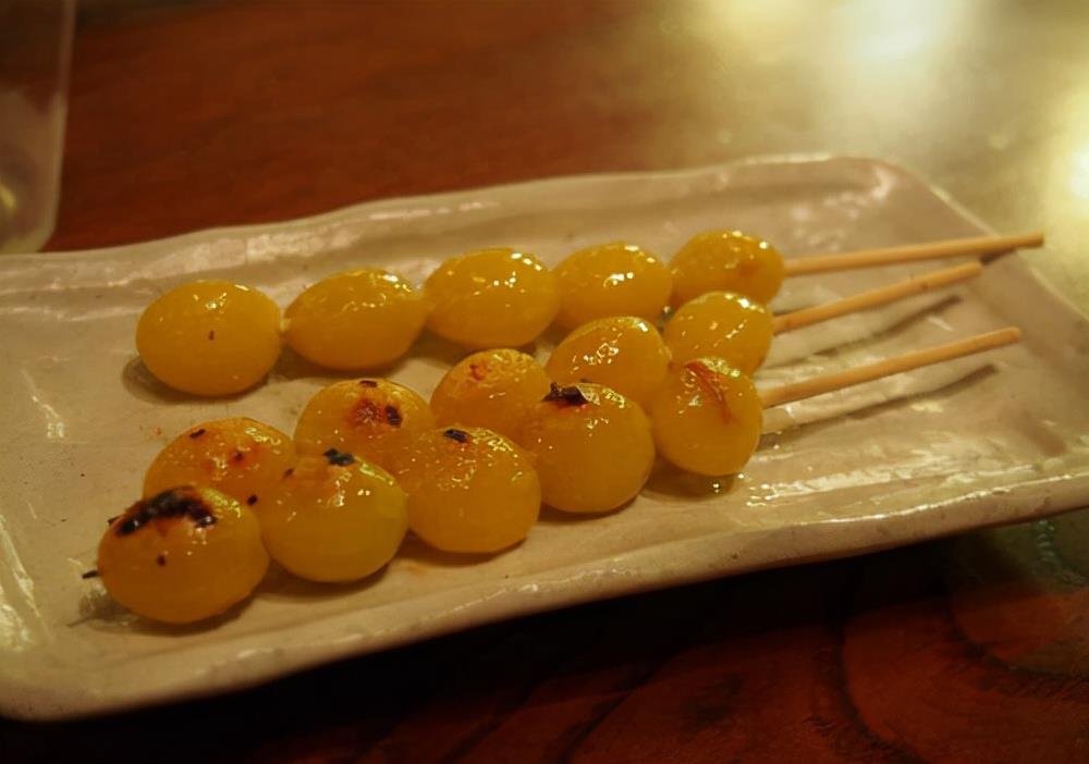 果中之果最简单的吃法烤银杏香糯纯正