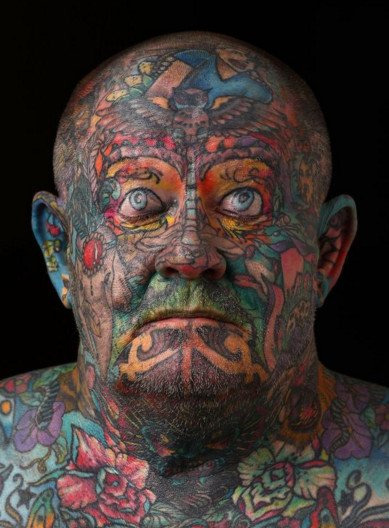国外全身纹身的人图片