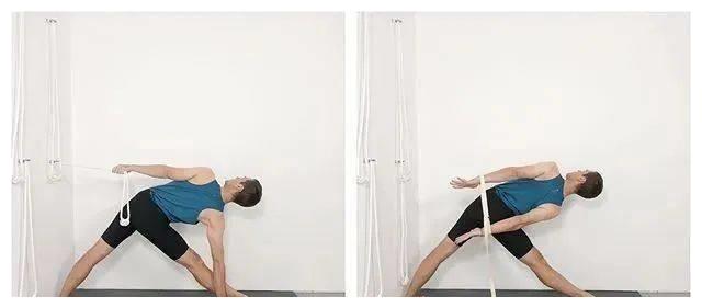 6,三角式尝试背部完全靠墙和离开墙壁有什么不同幻椅式腿夹转,激活