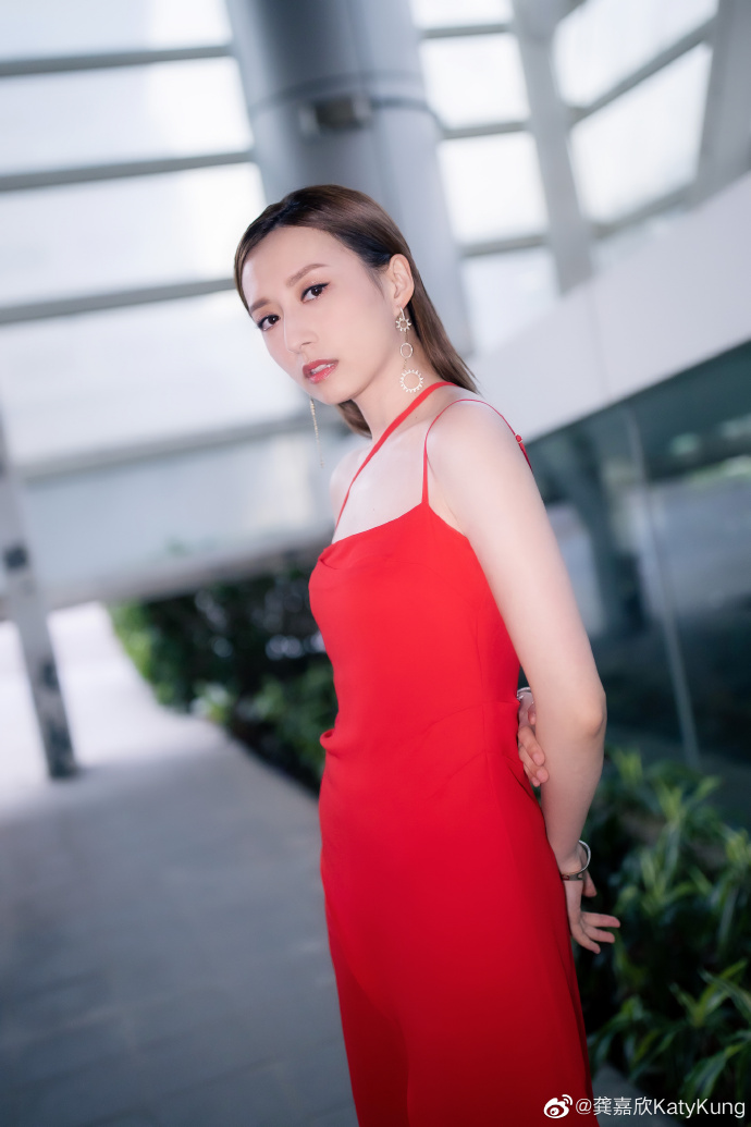 美女艺人龚嘉欣迷人美照好看的